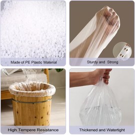 40 Protectores Desechables Gruesos Para Pies, Elásticos Y Antifugas, Para Pedicura En Casa, Spa De Pies Y Salón (Plástico Transparente De 89 X 109 Cm)