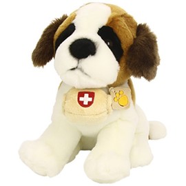 Plush & Company 05982 Bernie San Bernard Dog with Botticella Plush Toy, 29 cm, Multi-Color