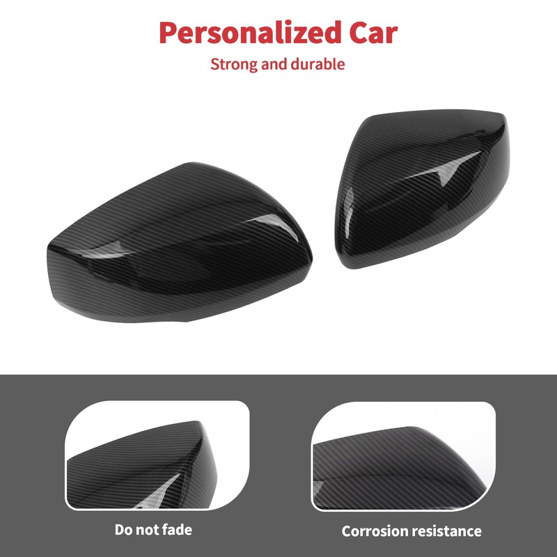Linskip Driver and Passenger Side Mirror Covers Compatible with Jeep