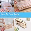KUBDPQOR Innovative Egg Storage Dispenser - Dual Layer Egg Holder