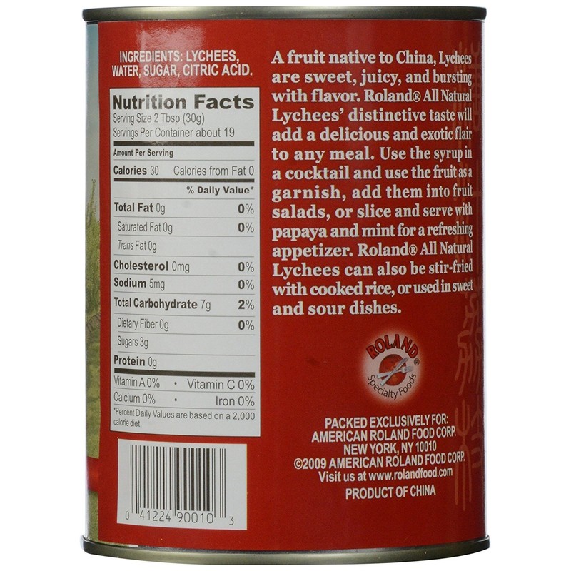 Roland Lychees In Heavy Syrup, 20 oz