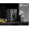 BRODARK Kitchen Knife Set with Block - 15-Piece Knife Block