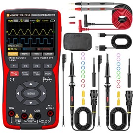 3 in 1 Handheld Oscilloscope Multimeter DDS Generator, 2 Channels, 50MHz Bandwidth 280MSa/s Sampling Rate, 25000 Counts Digital Multimeter, Voltage, Current, Capacitor, Resistor, Diode Test