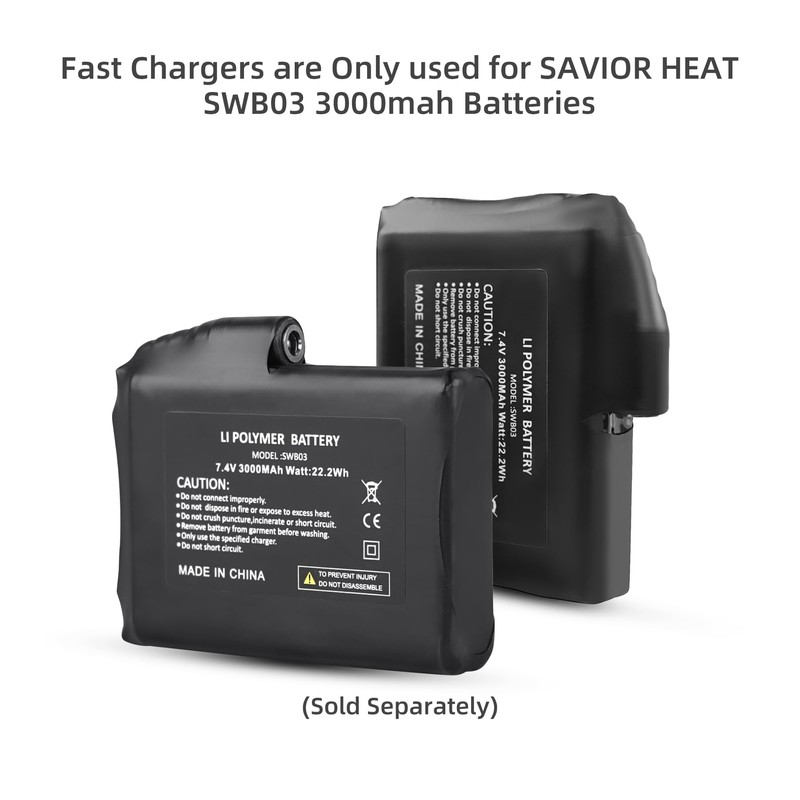 SAVIOR HEAT Glove Charger, 8.4V 3A Fast Wall Adaptor Charger