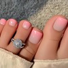 IMRAIN Summer Press on Toenails Short Square Fake Toe Nails