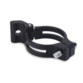 Bike Derailleur Clamp Road Bike Frame Tag Front Derailleur Clamp Ring Braze-on Adapter for Bike(31.8mm-Black)