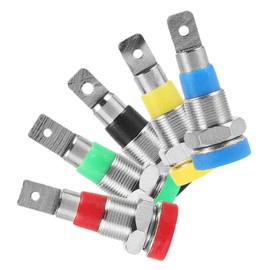 jojofuny 5pcs Banana Plugs Speaker Connectors Insulated Audio Connectors for Sound Quality Colors for Easy Identification