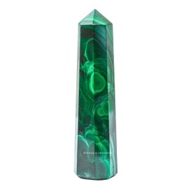 Malachite Crystal Towers ~ Natural Healing Crystal Point Obelisk for Reiki Healing and Crystal Grid (3" to 4" INCH)