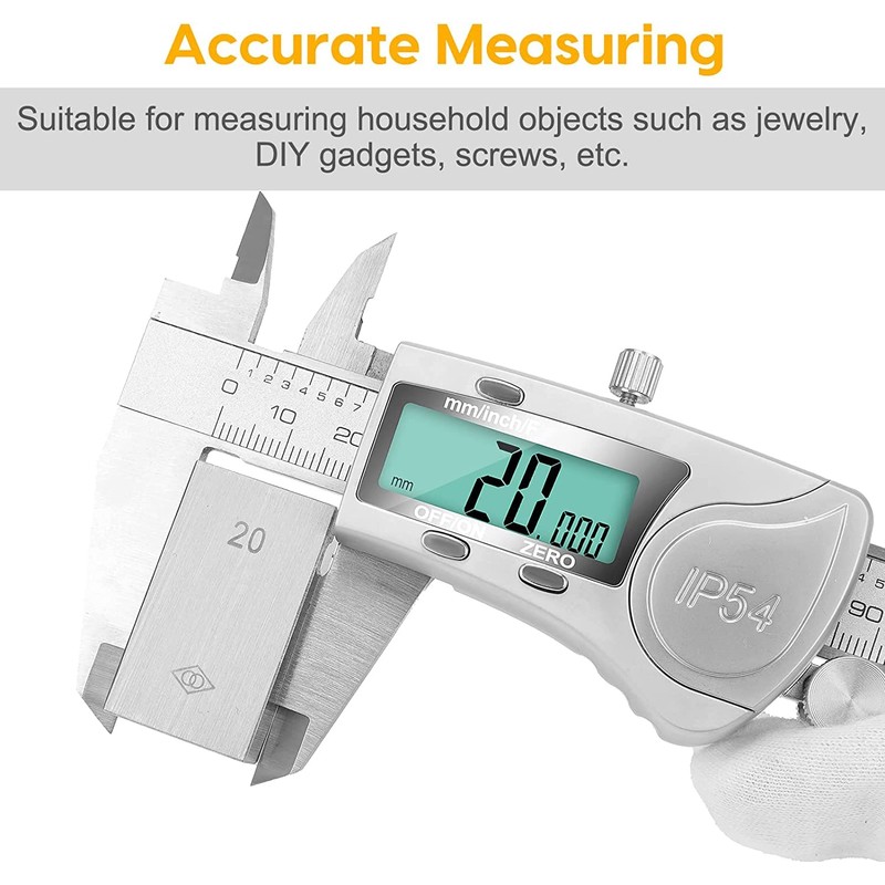 Digital Caliper, 6 inch Caliper Extreme Accuracy Measuring Tool with