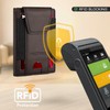 RUNBOX Slim Wallet for Men With 2 ID Windows Holds
