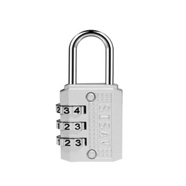 SISAV 3 Digit Combination Lock Mini Combination Lock Locker Lock Luggage Lock Gym Locker Lock Easy Read Dials Keyless Resettable Combo Pink