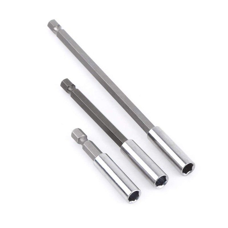 Screwdriver Extension Bar,3pcs Electrical Drill Screwdriver Extension Bar Magnetic Bit