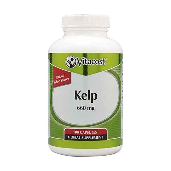 Vitacost Kelp -- 660 mg - 180 Capsules