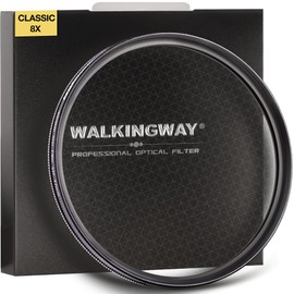 Walking Way 8-Point Star Filter - 72MM Variable Twinkle Effect - Slim Sparkling Effect Lens