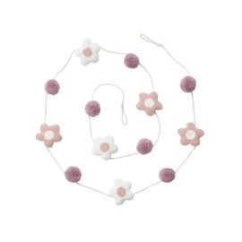 VERTBAUDET Nursery Garland with Flowers Pink Printed