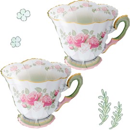 Tea Party Balloons Teacup Balloons for Tea Themed Party Decorations Lets Partea Decor Mad Afternoon Tea Decorations Alice Garden Baby Shower Wonderland Party Decor Supplies