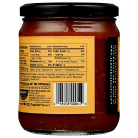 Saucy gourmet salsa roasted garlic chipotle 15.5 ounce (1 Jar)