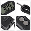 AOICRIE 4pcs Digital LCD Thermometer Temperature Monitor with 1M External