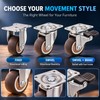 4-Pack Furniture Caster Wheels for Small Tables & Cabinets –