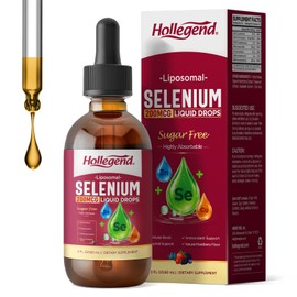 Liposomal Selenium 200mcg Liquid Drops, Selenium Supplement for Women & Men