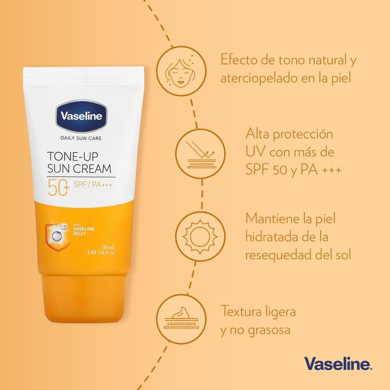 Vaseline - Protector Solar Facial FPS +50 adicionado con Vaseline