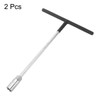 sourcing map 2pcs T-Handle Metric Socket Wrench 13mm CR-V 6-Point