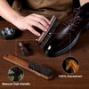 Evgoisle Leather shoe polish&shine kit, travel shoe care kit black&brown&neutral,shoe
