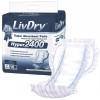 LivDry Hyper 2400 Incontinence Pads 18 Count Comfortable Leak Proof