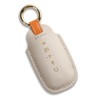 Hontumax Premium Leather 5-Button Key Fob Cover Case for Nissan