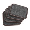 uxcell Furniture Sliders, 4Pcs 2 1/2" - Felt Square Sliding