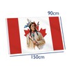 Canada Native American Flag,3x5 FT First Nations Leader Indian Flag,36x60