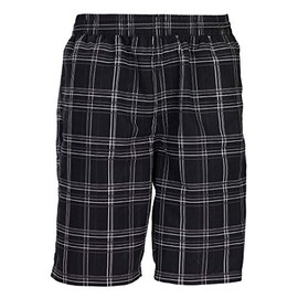 Mareno® Men's Swimming Trunks, Black Check - Black , size: xxl
