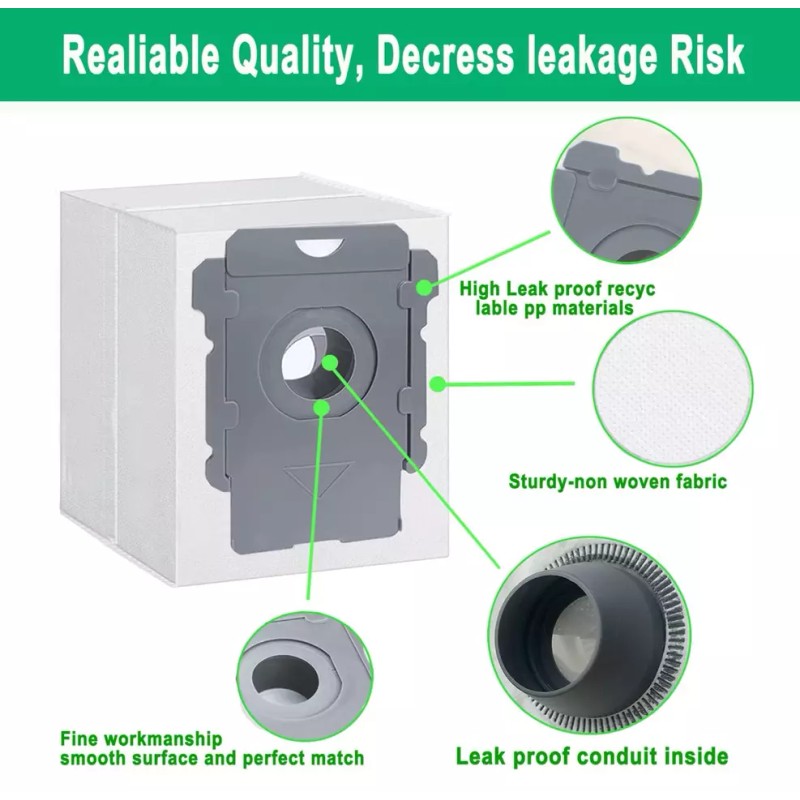 For iRobot 10-Pk Vacuum Bags Replacement iRobot Roomba i1+ i3+