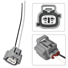 2PCS 90980-11019 Turn Signal Light Female Connector Pigtail for Toyota 4Runner, Camry, Tacoma, and Lexus Vehicles - Replaces OE #90980-11019