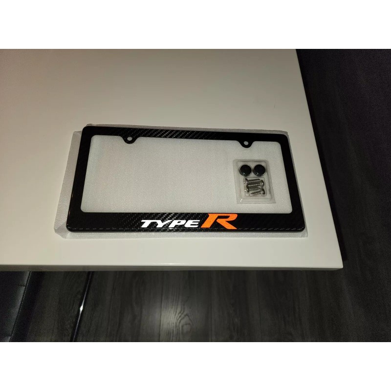 sport Honda Type R 100% Carbon Fiber License Plate Frame