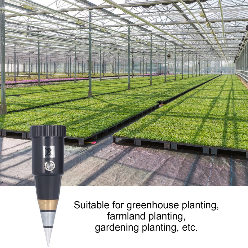 Handheld Soil Tester Portable Soil Moisture PH Meter Plug and