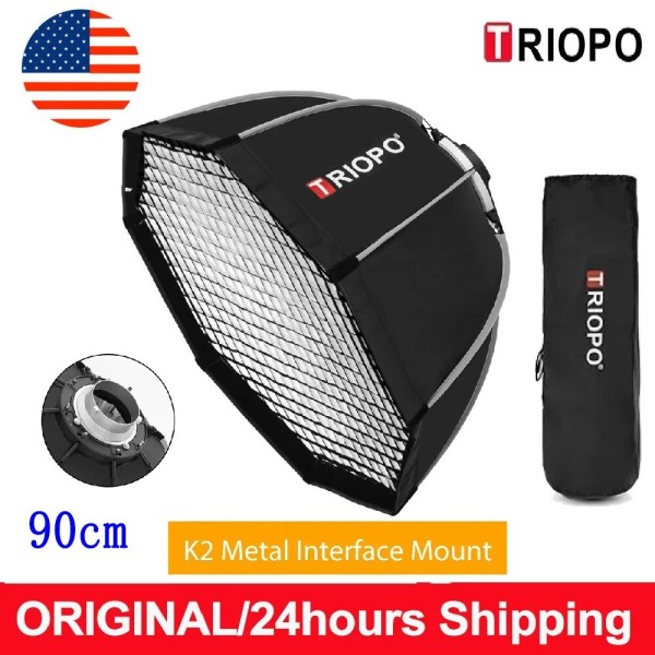 TRIOPO US Triopo K2-90 35.4''/90cm Quick Release Foldable Octagon Softbox