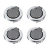 Pastlla 4Pcs Flush Ring Pull Round Recessed Pull Handle Knob