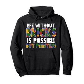 Master Builder Bricks Blocks Play Toys Pullover Hoodie