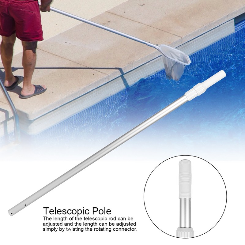 Swimming Pool Aluminum Alloy Adjustable Telescopic Pole MultiFunctional Pool Rod