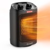 ECOWELL 1500W Portable Space Heater for Indoor Use, 60°Oscillating,Small Electric