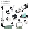 Static-Loc® Plus Pavia Toilet Roll Holder Black No Drilling Required