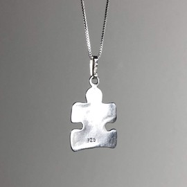 Puzzle Piece Semicolon Necklace