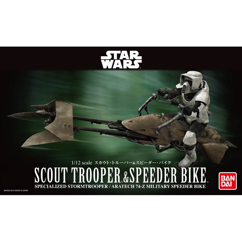 Star Wars 1/12 scout trooper and speeder bike