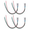 4 Sets PreWired Round LEDs Waterproof 2Color Indicator Light Common