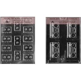 Radio and Cassettes Chocolate Candy Mold Cassettes Chocolate candy mold with © molding Instructions