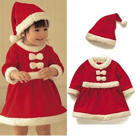 Kids Santa Claus Christmas Cosplay Costume Kids Girls