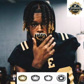 Battle Sports Science Chrome Predator Fang Oxygen Mouthguard - Silver