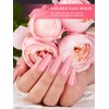 EBANKU 120PCS Clear Coffin Dual Nail System Form Mold 3D