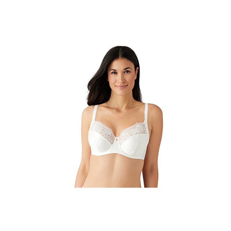 Wacoal Women's Side Note Full Figure Underwire Bra, Egret, 36G